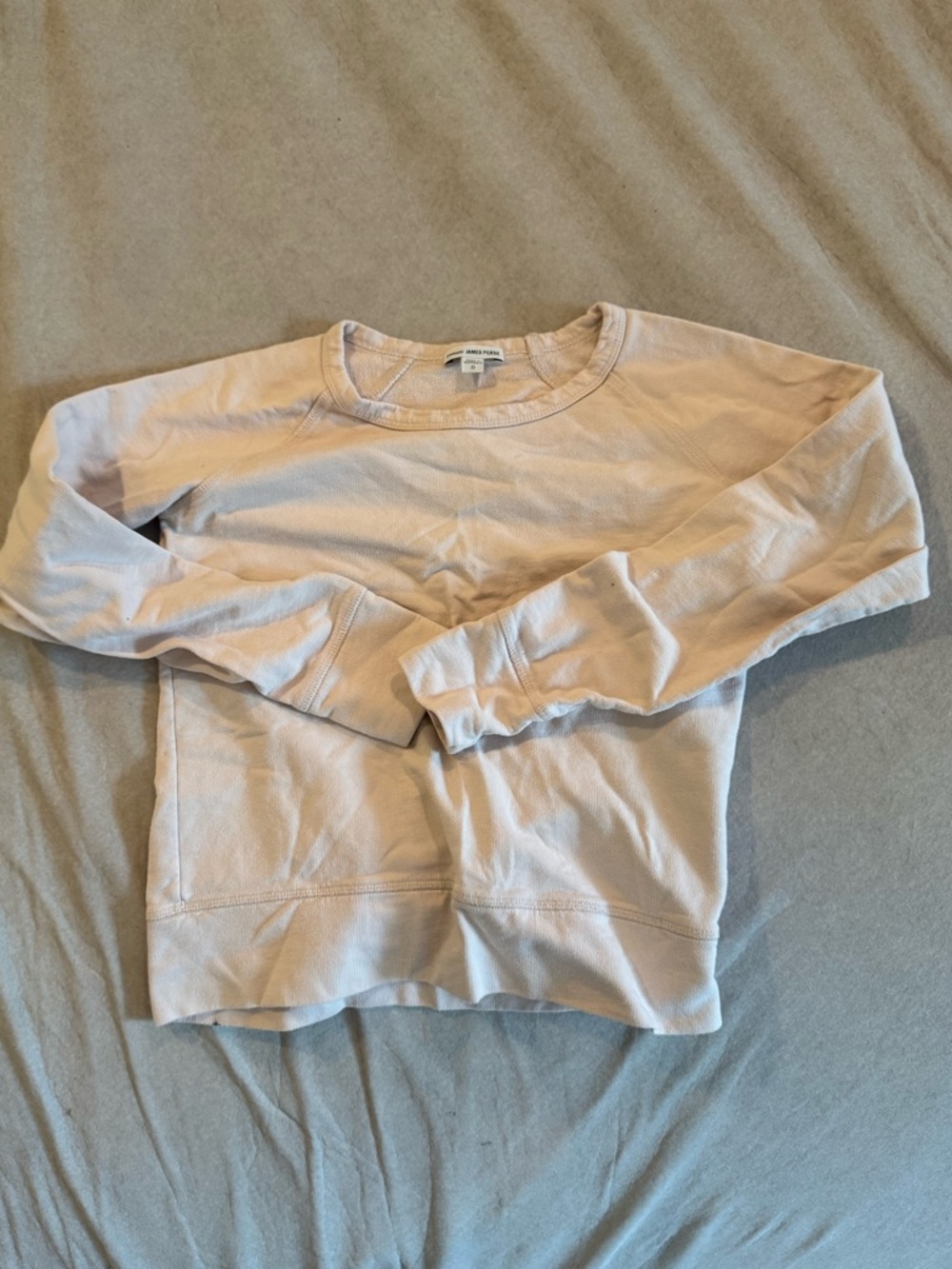 James Perse Cream Crewneck Pullover